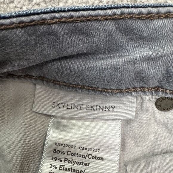 Paige Skyline Skinny Denim Jeans Womens 26 Blue Dark Wash Mid Rise Casual 28x28 - Picture 7 of 15